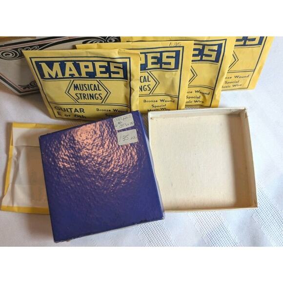 Mapes Set of Guitar Strings E or 6th Bronze Wound #1016 Original Box - Picture 3 of 6